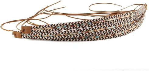 Hat Bands for Women Fedora Hat Men Cowboy Cowgirl Hats Handmade Men Belt Accessories Rope Belt (Braid)...