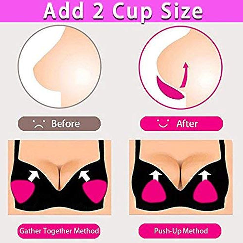 Silicone Breast Inserts - Waterproof Enhancer Clear Gel Push Up Bra Inserts for Swimsuits & Bikini...
