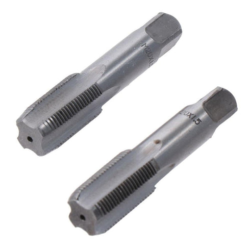 1 Pair Metric Hand Tap,Wide Applications Tapping Tools,Alloy Tool Steel Bottom & Taper Screw Tap Set(M14x1.5)...