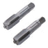 1 Pair Metric Hand Tap,Wide Applications Tapping Tools,Alloy Tool Steel Bottom & Taper Screw Tap Set(M14x1.5)...