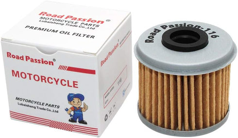 Road Passion High Performance Oil Filter for HONDA TRX450R 450 06-09 2012 TRX450 R 444 04-05 TRX450ER 450 06-09 12-14(pack of 5)...