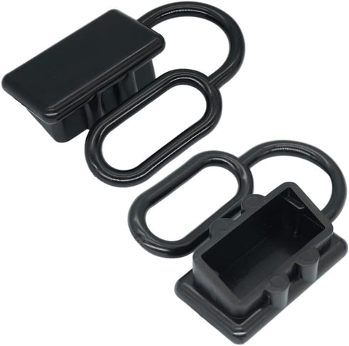Dust Cover Cap Protector Compatible with Anderson Style Quick Connect Plug SB175 Electrical Connector Dust Cover End Cap SB 175Amp Black...