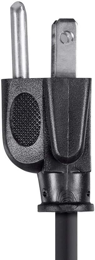 Monoprice 6ft 14AWG Right Angle Power Cord Cable w/ 3 Conductor PC Power Connector Socket (C13/5-15P) - Black...