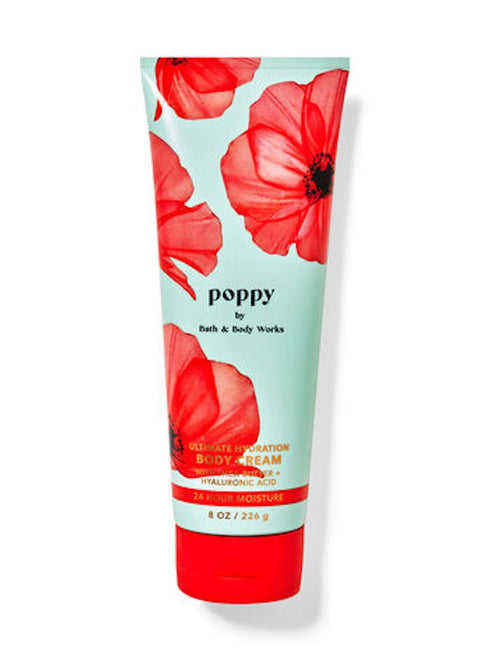 Bath & Body Works Poppy Ultimate Hydration Body Cream Gift Set For Women, 8 Fl Oz (Poppy)...