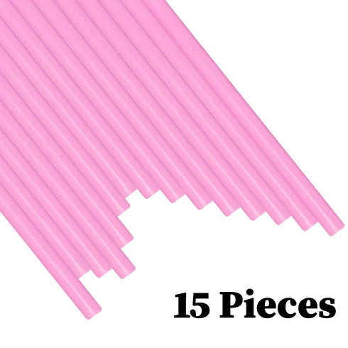 Wax Seal Sticks, Afobby 15 Pieces Glue Gun Sealing Wax Sticks for Wax Seal Stamp, Pink Wax Sealing Sticks for Wedding Invitations, Cards, Envelope...
