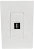 Tripp Lite Single-Gang 1-Port Universal Keystone Wall Plate, Cat5/6/6a, USB, HDMI, DisplayPort, RCA, White (N080-101)...