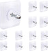 AIERSA 13 Pack Wall Hooks for Hanging,Screw Free Sticker for Mount Wall Shelf, 2 in 1 Reusable Adhesive Hooks Heavy Duty, Waterproof Rustproof and...