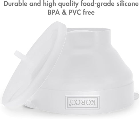 The Original Korcci Microwaveable Silicone Popcorn Popper, BPA Free Microwave Popcorn Popper, Collapsible Microwave Popcorn Maker Bowl, Use In Mic...