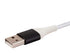 Monoprice Durable USB 2.0 Type-C to Type-A Cable - Charge and Sync, Kevlar-Reinforced Nylon-Braided Jacket, 6 Feet, White - AtlasFlex Series...