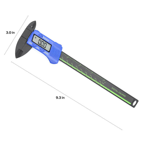 Electronic Digital Caliper, Plastic Vernier Caliper, Caliper Measuring Tool with Inch/Millimeter Conversion, Extra Large LCD Screen, 0-6 Inch/0-15...