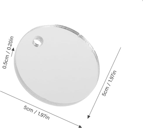 POPETPOP Betta Exercise Mirror 1 Set Double Sided Circle Betta Mirror with Floating Ball for Aquarium Fish Tank 5CM...