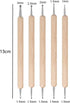 5 Pcs Embossing Stylus Set with Different Size Wooden Ball Embossing Stylus Double End Tracing Dotting Tool......