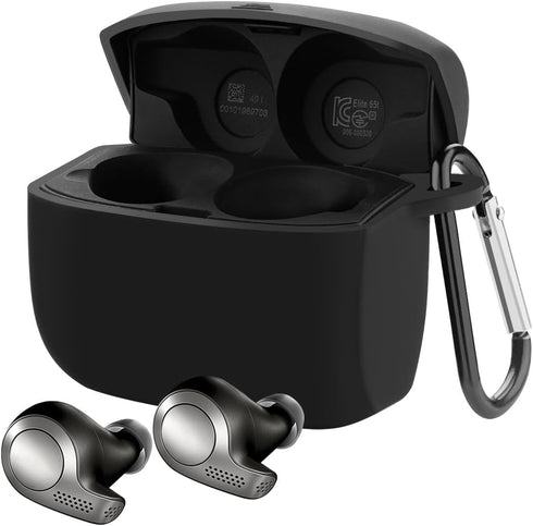 Geekria Silicone Case Cover Compatible with Jabra Elite Active 65t True Wireless Earbuds, Earphones Skin Cover, Protective Carrying Case with Keyc...