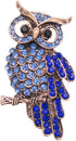 Crystal Owl Brooches For Women Cute Big Blue Eye Owl Bird Brooch Pin Rhinestone Animal Brooch Pins Fashion Jewelry Accessories for Women Men Gift...