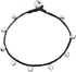 Handmade Silver-Tone Tiny Bells Black Cord Station Anklet Bracelet 10 Inches (AkSP12)...