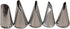 BeeSpring 5 pcs Petal Piping Nozzles Cake Decorating Tips Rose Flower Stainless Steel Icing Nozzle Pastry DIY Decorating Tools for Cake Cupcakes C...