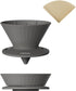 Collapsible Pour Over Coffee Dripper, Reusable Silicone Pour Over Coffee Maker For Camping, Travel&Home, Portable Single Clever Coffee Dripper Wit...