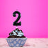 Black Number 1 Birthday Candles 1st One First Year Bady Roman Numberal Cool Cake Happy Candle for Kids Men Women No 10 11 12 13 14 15 16 17 18 19...