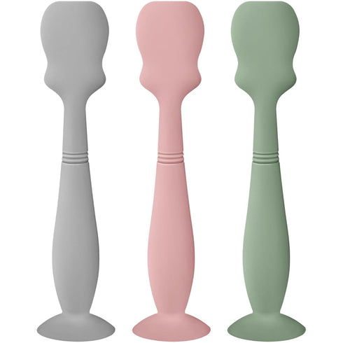 Baby Diaper Cream Spatula Applicator Set - 2Pack Soft Silicone Baby Butt Paste Spatula (Sage/Blush/Gray, Large Size)...