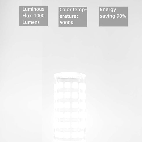 G9 Led Light Bulb 100W Halogen Equivalent Daylight White 10W 6000K 1000 Lumen AC 110v 120v Bedroom Lamp Pack of 4...