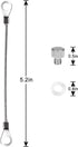Anti-Drop and Anti-Theft Security Chain for Google Nest Cam (Battery),Extra Protection for Your Camera (Camera Not Included) (4PCS)...