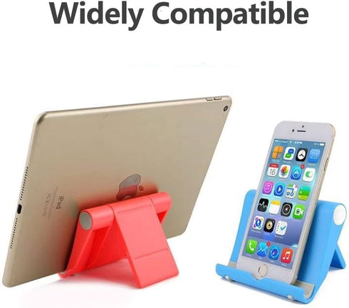 Cell Phone Stand 2 Pack Cell Phone Holder for Desk, Portable Phone Stand Holder for Desktop Kitchen Travel, Cellphone Stand Mobile Holder for iPho...