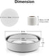 TeamFar 6 Inch Cake Pan, 2 PCS Stainless Steel Round Baking Pan with Parchment Paper & Side Liner Roll, Non-Toxic & Heavy Duty, Non-Stick & Heat-R...