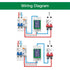 AC 50-300V 100A Multi Function Voltage Amperage Power Meter, Din Rail LCD Digital Backlight Energy Monitor, Built-in Current Transformer Ammeter V...