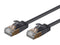 Monoprice SlimRun Cat6A Ethernet Patch Cable - Network Internet Cord - RJ45, Stranded, STP, Pure Bare Copper Wire, 36AWG, 1ft, Black...
