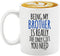 Veracco Being My Brother Is Really The Only Gifts You Need Ceramic Coffee Mug For Him Birthday (White, Ceramic)...