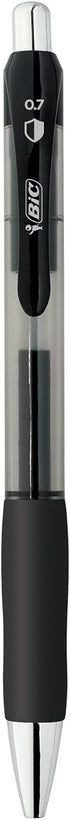 BIC PrevaGuard Gel-ocity Gel Pen With Built-in Protection To Suppress Bacteria Growth On The Pen, Medium Point (0.7mm), Black, 4-Pack...