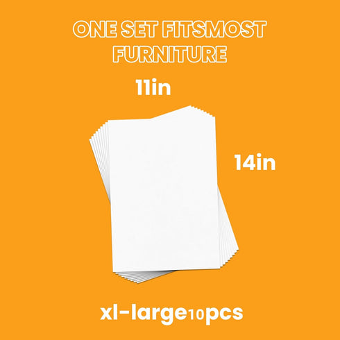 Cat Scratch Deterrent Sofa Furniture Protectors, Clear Self-Adhesive Couch Pads from Cats Scratching, Door Wall Anti Pet Scratch Tape Guards, 10 P...