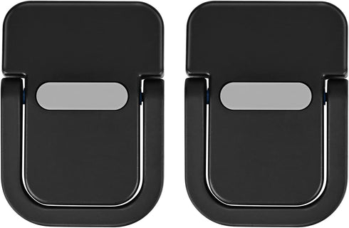2 PCS Portable Invisible Laptop Stand,Mini Aluminum Laptop Feet Lifter,Self Adhesive Foldable Laptop Cooling Riser,Computer Keyboard Mount Kicksta...