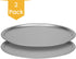 DecorRack 13 Inch Alloy Steel Pizza Pan, Non-Stick Coating, Dishwasher Safe Serving Tray, Round Baking Tray for Oven Use (2 Pack)...