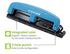 Bostitch Office EZ Squeeze™ Reduced Effort 3-Hole Punch, 12 Sheets, Blue (2103), 12 Sheet Blue...