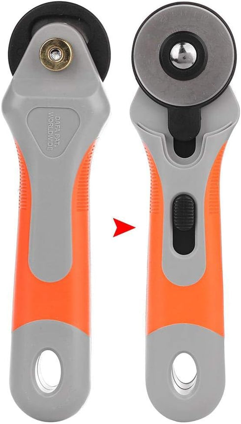 45mm Patchwork Roller Wheel Round Knife Tailor Cutter Cutter Sewing Quilting Cloth Fabric Leather Craft Cutter Tool...