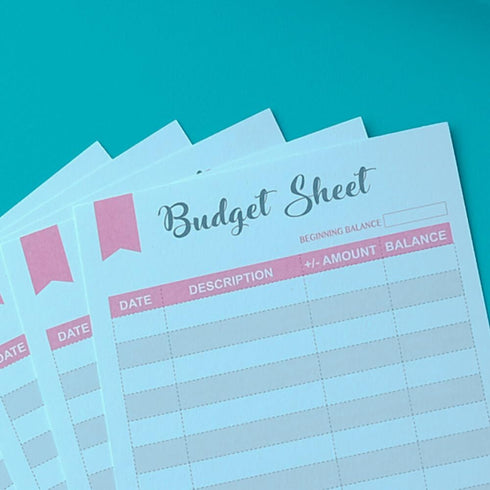 (Set of 60) Expense Tracker for A6 Budget Envelopes, Unpunched Budget Sheets Use with A6 Budget Binder Pockets, 3.1"x6.3"...