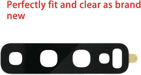 2 Pcs Original Back Rear Camera Lens Glass Replacement for Samsung Galaxy S10 and Samsung Galaxy S10+ Plus with pre-installed adhesive and Reparin...