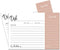 Canyon Rose Recipe Cards for Bridal Shower, Wedding Couple, Perfect for Any Special Occasions - 4x6, 25 Pack...