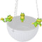 3Pcs Resin Hanging Climbing Frog Planter Pot Hanger Decorations Frog Flower Pot Resin Hanging Climbing Frog Animal Ornaments for Office Desk Home ...