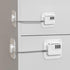 Refrigerator Lock (2 Pack), Heavy Duty Combination Fridge Lock, for Fridge, Cabinets, Window, Drawers and Child Safety Cabinet Lock, Strong Non-Ma...