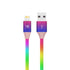 LAX Gadgets USB A to Lightning Cable - Apple MFI Certified Rainbow Lightning Cable Fast Charging Cable for Latest iOS Including iPhone,iPad, iPod ...