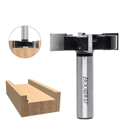 Spoilboard Surfacing Router Bits, 1/2" Shank, 2" Cutting Diameter, Four Wings Carbide, Slab Flattening Router Bit, Wood Planing, Woodworking Tool...