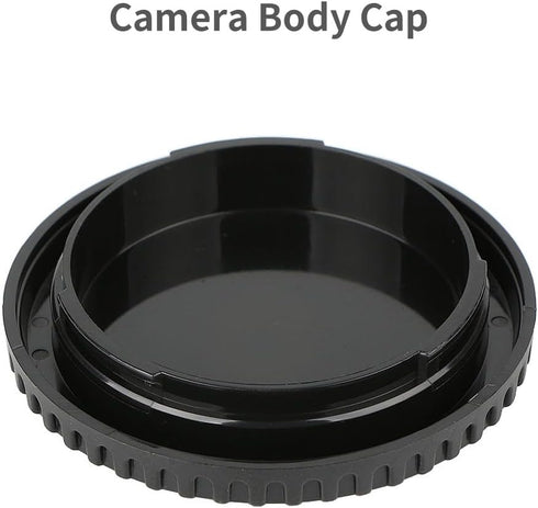 2 Pack Rear Lens Cap and Camera Body Cap Cover Kit for Canon EF EF-S Mount Camera EOS T7 T6 T5 T4i T5i T6i T6s T7i SL1 SL2 SL3 60D 70D 80D 5D Mark...