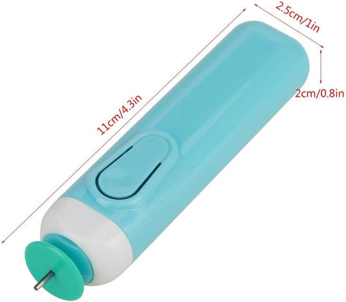 Electric Quilling Pen, Electric Quilling Slotted Tool Automated Paper Volume Curling Pen(Blue)...