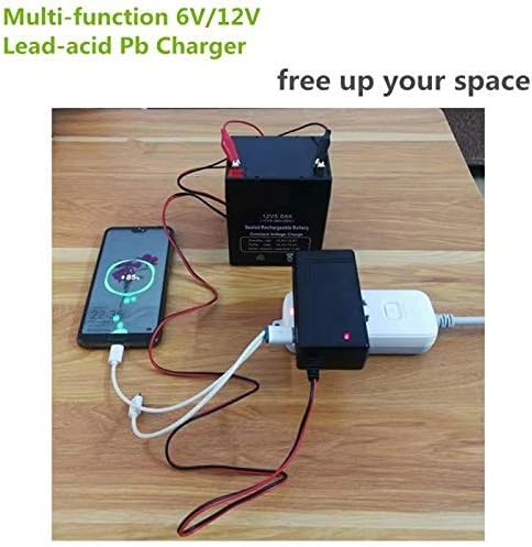 6V/12V Lead Acid Battery Charger for Ride On Toys 12V/6V Kids Ride On Car SLA Charger for 6V/12V pb Battery Baby Electric Battery SUV Kid Toy Car ...