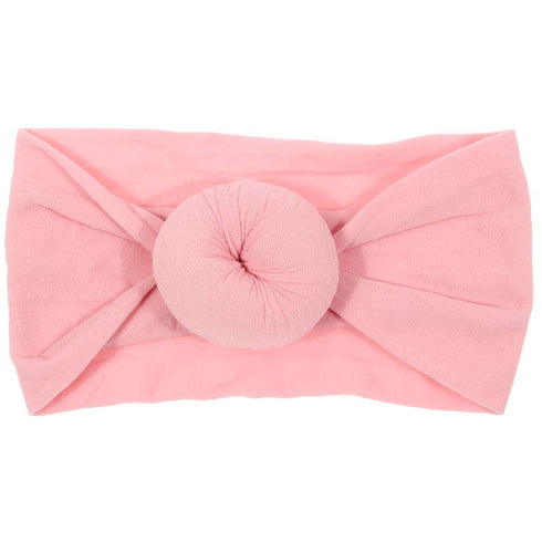 6 Pack Cute Toddler Baby Girls Elastic Soft Nylon Headwraps Infant Knot Bow Headband Turban (Set 2)...