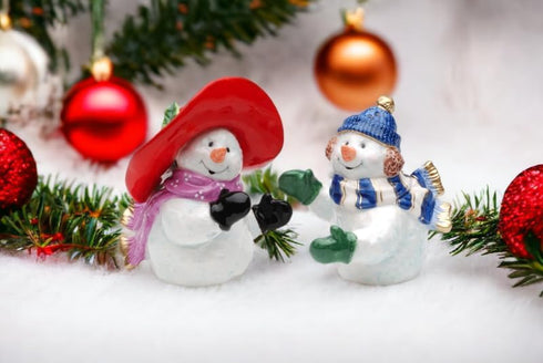 56515 Snowman Couple Salt and Pepper Set, 3-1/2-Inch...