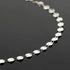 UMAOKANG Silver Chain for Jewelry Making, 16.4 Feet Stainless Steel Flat Sequin Link Chain Bulk Chain Necklace Bracelet DIY Jewelry Supplies Findi...