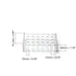 Othmro 1Pcs Test Tube Rack Holder, 14mm 24Well Centrifuge Tube Holder, Rectangular Plastic Stand Bracket Rack Test Tube Rack for Labortory Holder ...